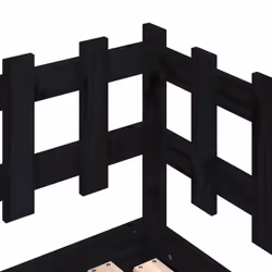 vidaXL Pull-out Day Bed Sofa Bed Guest Bed Frame Daybed Couch Solid Wood Pine - black, 90 x 200 cm - Additional view 10