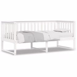vidaXL Day Bed Sofa Bed Guest Bed Frame Daybed Couch White Solid Wood Pine - 90 x 200 cm