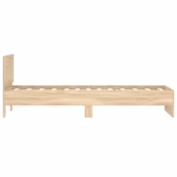 vidaXL Bed Frame with Headboard Bedroom Bed Base Mattress Foundation Bedstead - sonoma oak, 90 x 190 cm - Additional view 5