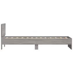 vidaXL Bed Frame with Headboard Bedroom Bed Base Mattress Foundation Bedstead - grey sonoma, 75 x 190 cm - Additional view 5