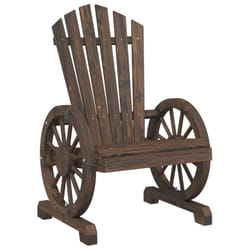 vidaXL Garden Adirondack Chair Outdoor Lounger Patio Deck Chair Solid Wood Fir