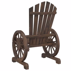 vidaXL Garden Adirondack Chair Outdoor Lounger Patio Deck Chair Solid Wood Fir - Additional view 5