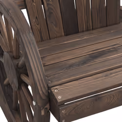 vidaXL Garden Adirondack Chairs Outdoor Lounger Chair 2 pcs Solid Wood Fir - Additional view 8