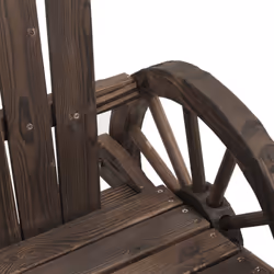 vidaXL Rocking Adirondack Chair Patio Outdoor Rocking Chair Solid Wood Fir - Additional view 6