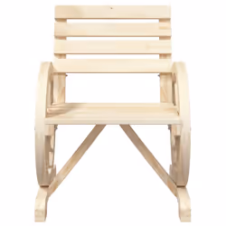vidaXL Garden Chairs Dining Chair Outdoor Seat Chair 2 pcs Solid Wood Fir - Additional view 4