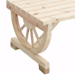 vidaXL Garden Lounge Set 2 Piece Outdoor Dining Table and Bench Solid Wood Fir - Additional view 5