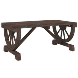 vidaXL Garden Coffee Table Outdoor Table Patio Dining Table Solid Wood Fir
