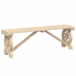 VidaXL 365111, Terrace, Padded seat, Pinewood, 110 kg, 1150 mm, 280 mm