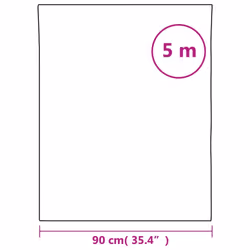 vidaXL Privacy Window Film Window Treatment Milk Glass Adhesive for Office - white, 0.9 x 5 m/ 1 pcs