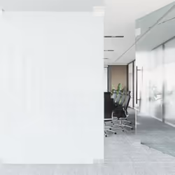 vidaXL Privacy Window Film Window Treatment Milk Glass Adhesive for Office - frosted stripes, 0.45 x 5 m/ 1 pcs