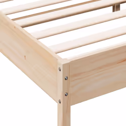 vidaXL Bed Frame with Headboard Bedstead Bed Base 140x190 cm Solid Wood Pine - 140 x 200 cm - Additional view 6
