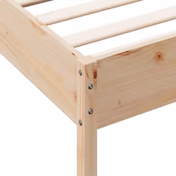 vidaXL Bed Frame with Headboard Bedstead Bed Base 140x190 cm Solid Wood Pine - 90 x 200 cm - Additional view 6