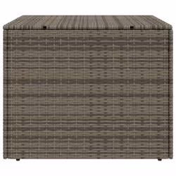vidaXL Garden Storage Box Bench Container Chest Shed Blanket Box Poly Rattan - grey, 80 x 75 x 59 cm - Additional view 4