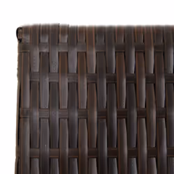 vidaXL Room Divider 5 Panels Privacy Screen Balcony Screen Brown Poly Rattan - Additional view 5