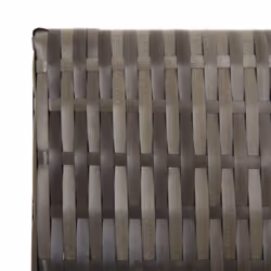vidaXL Room Divider 5 Panels Privacy Screen Balcony Screen Grey Poly Rattan - Additional view 5