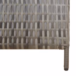 vidaXL Room Divider 5 Panels Privacy Screen Balcony Screen Grey Poly Rattan - Additional view 7
