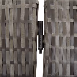 vidaXL Room Divider 6 Panels Privacy Screen Balcony Screen Grey Poly Rattan - Additional view 6