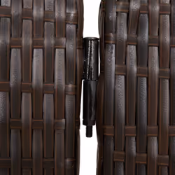 vidaXL Room Divider 4 Panels Privacy Screen Balcony Screen Brown Poly Rattan - Additional view 6
