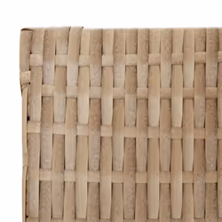 vidaXL Room Divider 5 Panels Privacy Screen Balcony Screen Beige Poly Rattan - Additional view 5
