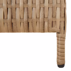 vidaXL Room Divider 5 Panels Privacy Screen Balcony Screen Beige Poly Rattan - Additional view 7