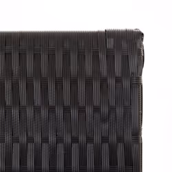 vidaXL Room Divider 6 Panels Privacy Screen Balcony Screen Black Poly Rattan - Additional view 5