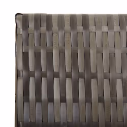 vidaXL Room Divider 6 Panels Privacy Screen Balcony Screen Grey Poly Rattan - Additional view 5