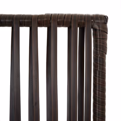 vidaXL Room Divider 3 Panels Privacy Screen Balcony Screen Brown Poly Rattan - Additional view 5