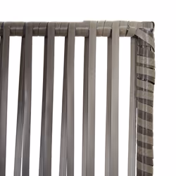 vidaXL Room Divider 3 Panels Privacy Screen Balcony Screen Grey Poly Rattan - Additional view 5
