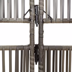 vidaXL Room Divider 3 Panels Privacy Screen Balcony Screen Grey Poly Rattan - Additional view 6