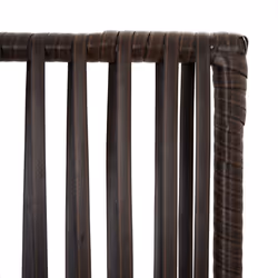 vidaXL Room Divider 4 Panels Privacy Screen Balcony Screen Brown Poly Rattan - Additional view 5