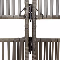 vidaXL Room Divider 4 Panels Privacy Screen Balcony Screen Grey Poly Rattan - Additional view 6