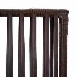 vidaXL Room Divider Outdoor Privacy Screen Foldable Balcony Screen Poly Rattan - brown, 294 x 200 cm - Additional view 7