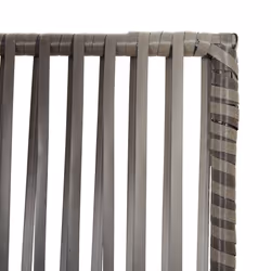 vidaXL Room Divider Outdoor Privacy Screen Foldable Balcony Screen Poly Rattan - grey, 294 x 200 cm - Additional view 5