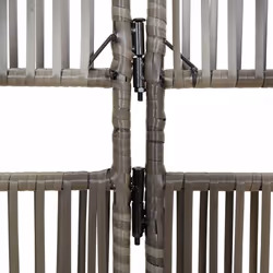 vidaXL Room Divider Outdoor Privacy Screen Foldable Balcony Screen Poly Rattan - grey, 294 x 200 cm - Additional view 6