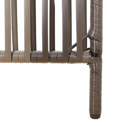 vidaXL Room Divider Outdoor Privacy Screen Foldable Balcony Screen Poly Rattan - grey, 294 x 200 cm - Additional view 7