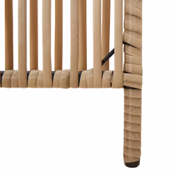 vidaXL Room Divider Outdoor Privacy Screen Foldable Balcony Screen Poly Rattan - beige, 294 x 200 cm - Additional view 7