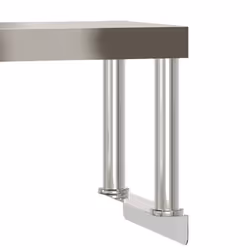 vidaXL Kitchen Work Table with Overshelf Prep Catering Table Stainless Steel - Additional view 5