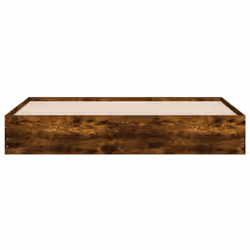 vidaXL Bed Frame with Drawers Mattress Foundation Bed Base Engineered Wood - smoked oak, 160 x 200 cm - Additional view 5