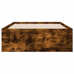 vidaXL Bed Frame with Drawers Mattress Foundation Bed Base Engineered Wood - smoked oak, 90 x 190 cm - Additional view 5