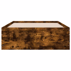 vidaXL Bed Frame with Drawers Mattress Foundation Bed Base Engineered Wood - smoked oak, 75 x 190 cm - Additional view 5