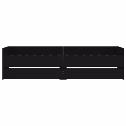 vidaXL Bed Frame with Drawers Bedroom Bed Base Mattress Foundation Bedstead - black, 100 x 200 cm - Additional view 5