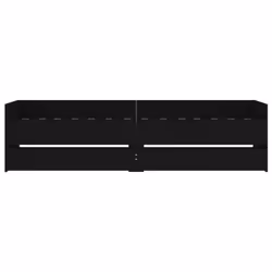 vidaXL Bed Frame with Drawers Bedroom Bed Base Mattress Foundation Bedstead - black, 75 x 190 cm - Additional view 5