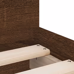 vidaXL Bed Frame with Drawers Storage Bed Base Bedstead Smoked Oak 90x200 cm - brown oak, 100 x 200 cm - Additional view 8