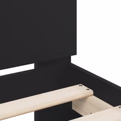 vidaXL Bed Frame with Headboard and LED Bed Base Bedstead Matress Foundation - black, 180 x 200 cm - Additional view 9