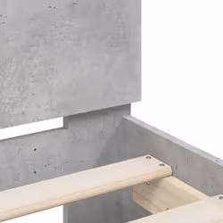 vidaXL Bed Frame with Headboard and LED Bed Base Bedstead Matress Foundation - concrete grey, 180 x 200 cm - Additional view 9