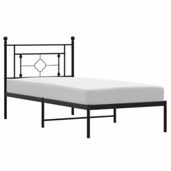 VidaXL 374336, Black, 1250 mm, 196 cm, 970 mm, 1200 x 1900 mm, 26 cm