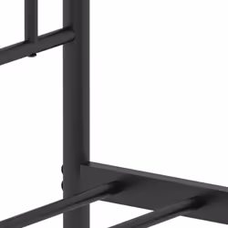 vidaXL Metal Bed Frame Home Bedroom Bed Base Mattress Foundation Bedstead - black, 140 x 190 cm/with headboard & footboard - Additional view 8