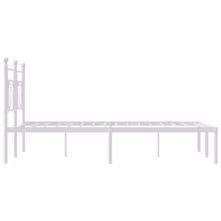 vidaXL Metal Bed Frame Home Bedroom Bed Base Mattress Foundation Bedstead - with headboard, 150 x 200 cm - Additional view 5