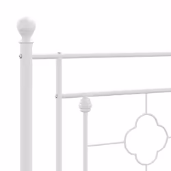 vidaXL Metal Bed Frame Home Bedroom Bed Base Mattress Foundation Bedstead - with headboard, 160 x 200 cm - Additional view 7
