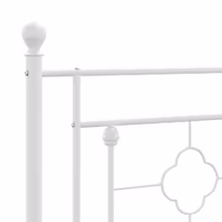 vidaXL Metal Bed Frame Home Bedroom Bed Base Mattress Foundation Bedstead - with headboard & footboard, 160 x 200 cm - Additional view 7